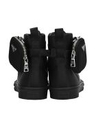 Prada Prada Wheel Re-nylon High-top Sneakers Prada Prada Wheel Re-nylon High-top Sneakers - BLACK