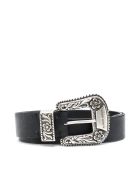 Golden Goose Belt Lace Washed Leather Golden Goose Belt Lace Washed Leather - Black