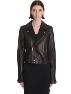 Rick Owens Dracubiker Leather Jacket In Black Leather Rick Owens Dracubiker Leather Jacket In Black Leather - black