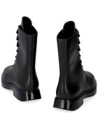 Stuart Weitzman Mckenzee Leather Combat Boots Stuart Weitzman Mckenzee Leather Combat Boots - black