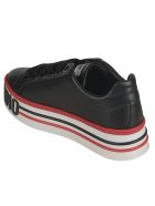 Moschino Embossed Logo Platform Sneakers Moschino Embossed Logo Platform Sneakers - BLACK
