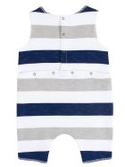 De Cavana Newborn Striped Romper De Cavana Newborn Striped Romper - Blu elettrico