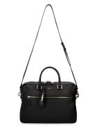 Saint Laurent Leather Briefcase Saint Laurent Leather Briefcase - black