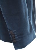 Emanuel Ungaro Velvet Smoking Jacket W/scialle Neck Emanuel Ungaro Velvet Smoking Jacket W/scialle Neck - Cobalt