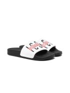 Dsquared2 Slippers With Print Dsquared2 Slippers With Print - White