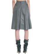 DROMe Skirt In Grey Leather DROMe Skirt In Grey Leather - grey