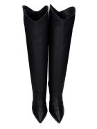 Golden Goose Michelle High Texan Boots In Black Leather Golden Goose Michelle High Texan Boots In Black Leather - black
