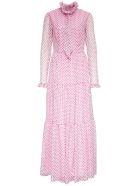Philosophy di Lorenzo Serafini Polka Dot Long Chiffon Dress Philosophy di Lorenzo Serafini Polka Dot Long Chiffon Dress - Pink