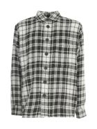Destin Surl Worker Grant Fleecy Checked Shirt Destin Surl Worker Grant Fleecy Checked Shirt - Bianco Nero