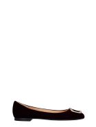 Fabio Rusconi Ballet Flats In Bordeaux Velvet Fabio Rusconi Ballet Flats In Bordeaux Velvet - bordeaux