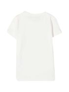 Young Versace White T-shirt With Golden Print Young Versace White T-shirt With Golden Print - Bianco/oro