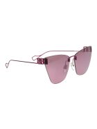 Pink Light Cat Woman Sunglasses Balenciaga Pink Light Cat Woman Sunglasses - Purple
