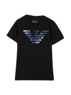 Emporio Armani Black Teen T-shirt Emporio Armani Black Teen T-shirt - Nero