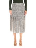 Gabriela Hearst Binka Midi Wool Skirt Gabriela Hearst Binka Midi Wool Skirt - MINI CHECK (Brown)