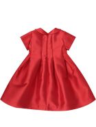LòLò Red Dress For Girl With Red And Blue Bow LòLò Red Dress For Girl With Red And Blue Bow - Red