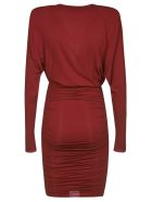 Slim V-neck Dress Alexandre Vauthier Slim V-neck Dress - Rosso