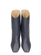 GIA COUTURE Atena 80 High Heels Ankle Boots In Grey Leather GIA COUTURE Atena 80 High Heels Ankle Boots In Grey Leather - grey