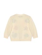 Gucci White Cardigan With Multicolor Print Young Versace Gucci White Cardigan With Multicolor Print Young Versace - Bianco