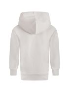 Balenciaga Beige Sweatshirt For Kids With Logo Balenciaga Beige Sweatshirt For Kids With Logo - Beige