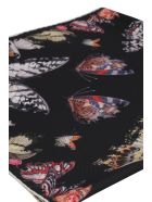 Alexander McQueen Printed Silk Scarf Alexander McQueen Printed Silk Scarf - black