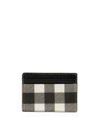 Burberry Kier - Check E-canvas And Leather Card Case Burberry Kier - Check E-canvas And Leather Card Case - Dark Birch Brown