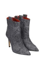 Bams High Heels Ankle Boots In Black Leather Bams High Heels Ankle Boots In Black Leather - black