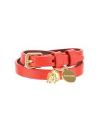 Alexander McQueen Double Wrap Skull Bracelet Alexander McQueen Double Wrap Skull Bracelet - RED