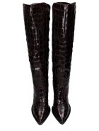 Kate Cate High Heels Boots In Brown Leather Kate Cate High Heels Boots In Brown Leather - brown