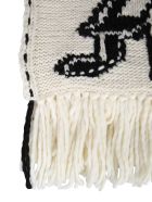 Gothic Skull Scarf Alexander McQueen Gothic Skull Scarf - Ivory/black