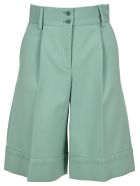 See By Chloe' Flared Shorts See by Chloé See By Chloe' Flared Shorts - BERYL GREEN