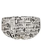 White Swimming Trunks Dolce & Gabbana White Swimming Trunks - White black