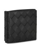 Bottega Veneta No Coin Wallet Calf Bottega Veneta No Coin Wallet Calf - Black Silver