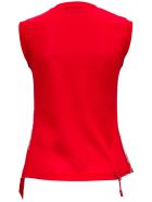 Dsquared2 Mercerized Cotton Tank Top With Drawstring Dsquared2 Mercerized Cotton Tank Top With Drawstring - Red