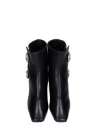 Giannico Julie High Heels Ankle Boots In Black Leather Giannico Julie High Heels Ankle Boots In Black Leather - black