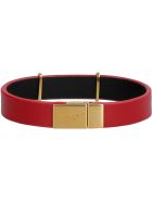 Saint Laurent Opyum Leather Bracelet Saint Laurent Opyum Leather Bracelet - red