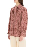 Lanvin Blouse With Jl Monogram Print Lanvin Blouse With Jl Monogram Print - PINK GARNET (Pink)