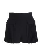 Black Pleated Shorts RED Valentino Black Pleated Shorts - Nero