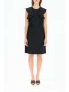 N.21 Cotton Mini Dress With Ruffles N.21 Cotton Mini Dress With Ruffles - BLACK (Black)