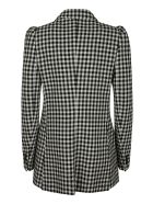 RED Valentino Check Double-breasted Blazer RED Valentino Check Double-breasted Blazer - Black