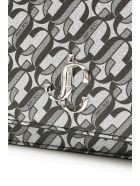 Jimmy Choo Palace Jc Glitter Bag Jimmy Choo Palace Jc Glitter Bag - SILVER BLACK (Black)