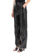 Nanushka Rhyan Trousers In Vegan Leather Nanushka Rhyan Trousers In Vegan Leather - BLACK (Black)