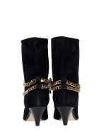 Alevì Futura 055 High Heels Ankle Boots In Black Suede Alevì Futura 055 High Heels Ankle Boots In Black Suede - black