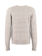 Agnona Cable Knit Pullover Agnona Cable Knit Pullover - grey