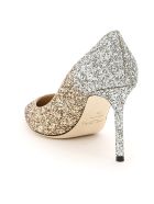 Jimmy Choo Romy Triple-shaded Glitter Pumps 85 Jimmy Choo Romy Triple-shaded Glitter Pumps 85 - ROSE GOLD SILVER (Silver)