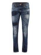 Philipp Plein Patch Detail Milano Cut Jeans Philipp Plein Patch Detail Milano Cut Jeans - Denim