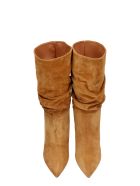 Paris Texas High Heels Ankle Boots In Leather Color Suede Paris Texas High Heels Ankle Boots In Leather Color Suede - leather color