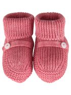 Little Bear Peony Pink Baby Bootee For Babygirl Little Bear Peony Pink Baby Bootee For Babygirl - Fuchsia