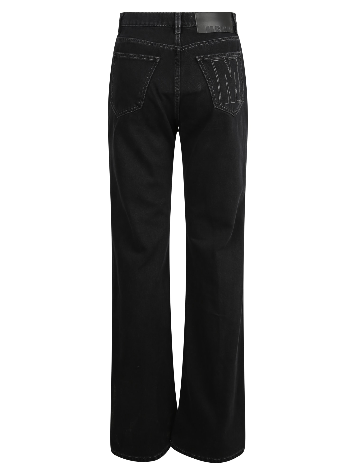 【送料&関税込】MSGM High Waisted Jeans MSGM - High-waist wide-leg jeans Denim - The Corner