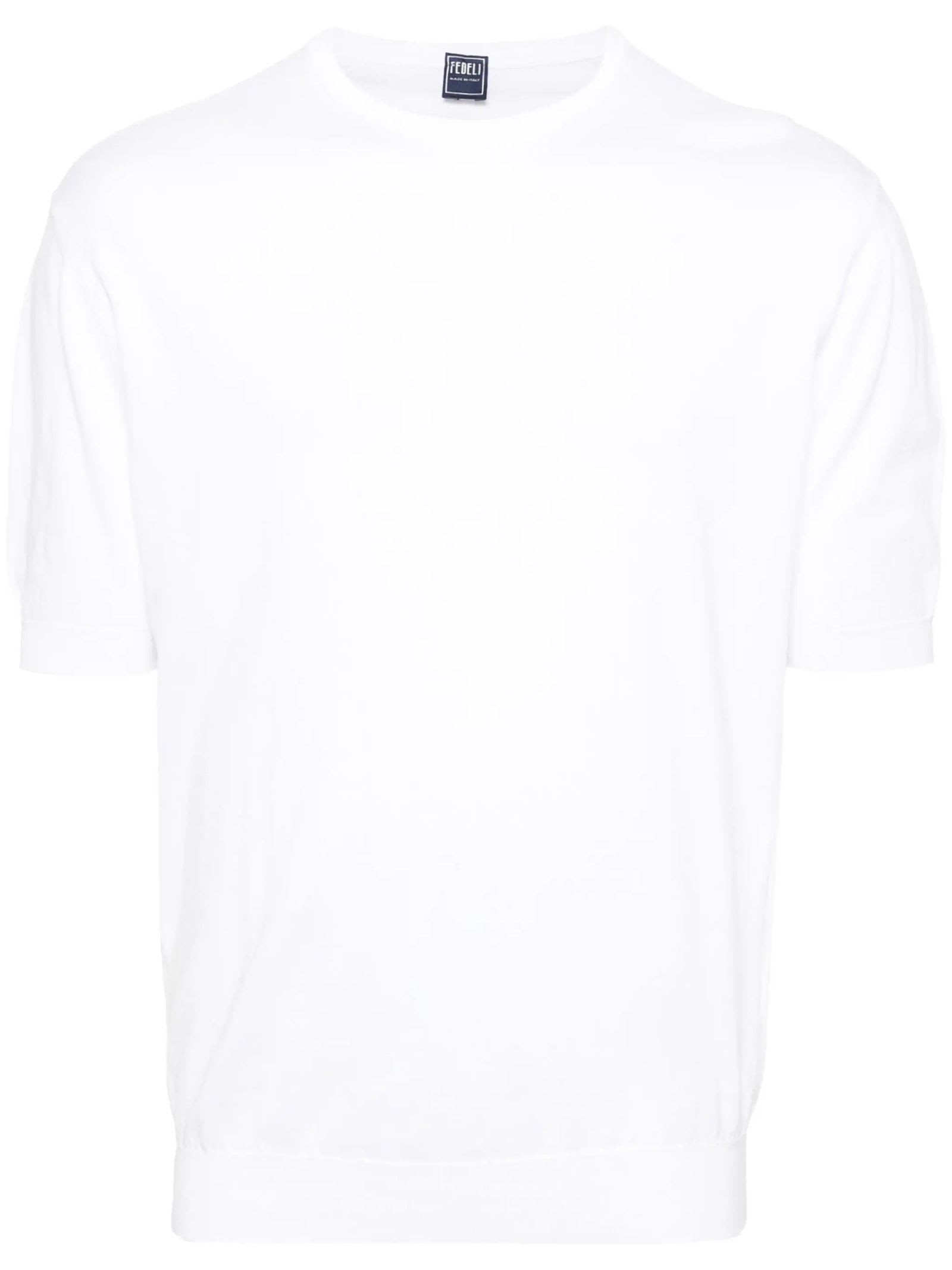 Fedeli White Cotton Jumper | italist