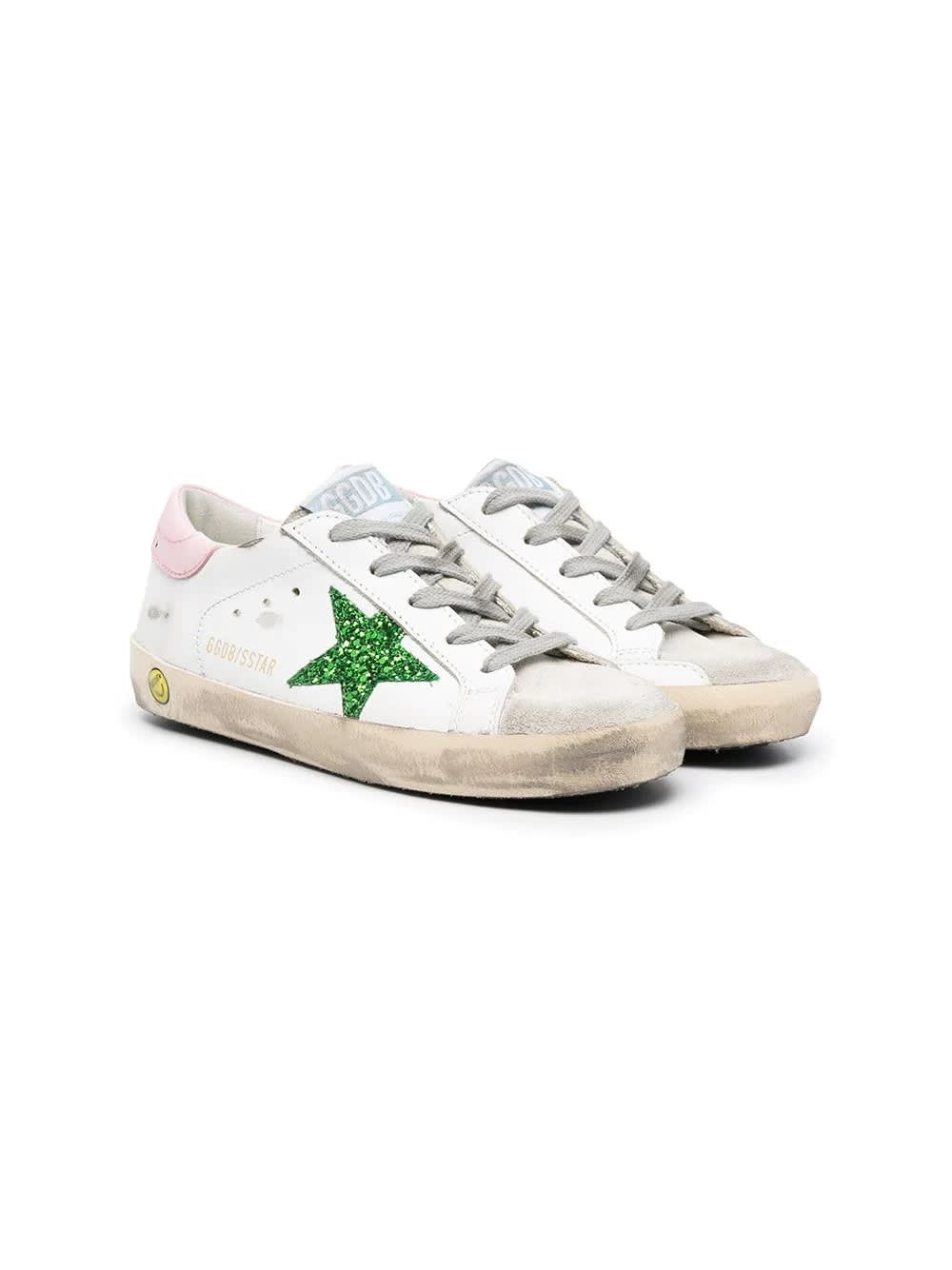 golden goose sneakers green star